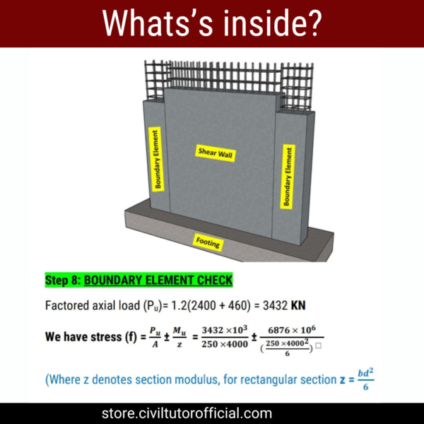 design of shear wall with excel