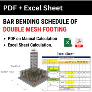 BBS OF DOUBLE MESH ISOLATED FOOTING